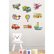 Araçlar Çocuk Odası Ahşap Duvar Dekoru