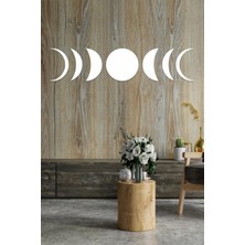 UNT 7'li Ay Evreleri - Ay Döngüsü Ahşap Duvar Dekoru, Tablo