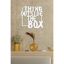 "think Outside The Box" Duvar Dekoru - Süsü, Ahşap Dekoratif Tablo