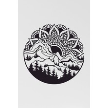 Dağ Manzaralı Mandala Tablo Duvar Dekoru