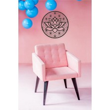 Lotus Çiçeği Duvar Dekoru - Süsü, Ahşap Dekoratif Tablo