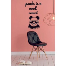 Panda ve Motto Duvar Dekoru - Süsü, Ahşap Dekoratif Tablo