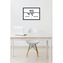 Wifi Isim ve Şifre Çerçeve Görünümlü Tabela