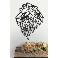 Lion - Aslan Duvar Dekoru - Süsü, Ahşap Dekoratif Tablo V2