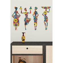 Afrikalı Kadınlar Duvar Dekoru - Süsü, Ahşap Dekoratif Tablo