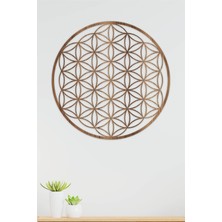 Yaşam Çiçeği Kutsal Geometri Duvar Dekoru - Süsü, Ahşap Dekoratif Tablo