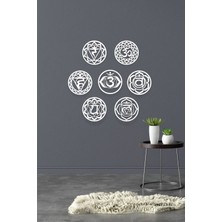 UNT Yoga 7 Çakra (7 Chakras ) Tablo Seti, Duvar Dekoru