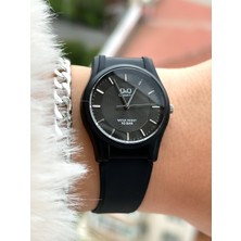 Marka Siyah Silikon Kordon, Havuz Deniz Kullanımına Uygun, Kadın Kol Saati+Bileklik