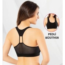 Victroy Kumaş Yüksek Bel Şort ve Pedli Büstiyer ( Takım)