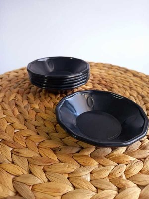 Lufy Çay Tabağı 100 Adet Siyah Çay Bardağı Altlığı