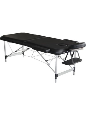 Medwelt Ahşap Masaj Masası, Katlanabilir, SİYAH
