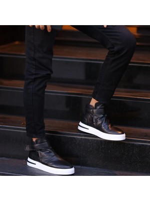 Saillaker’s Sail Lakers - Siyah Deri Erkek Bot