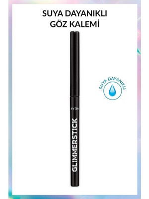 Avon Glimmersticks Asansörlü Açılıp Kapanabilen Göz Kalemi Blackest Black