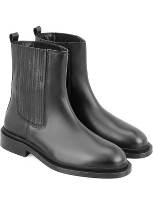 Desa Luana Siyah Kadın Deri Bot