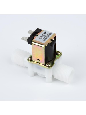 12V DC NC Plastik Su Solenoid Vana - 1/2
