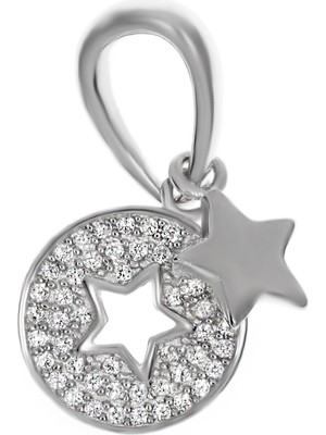 Celikchi Kadın Yıldız Model Taşlı Charm