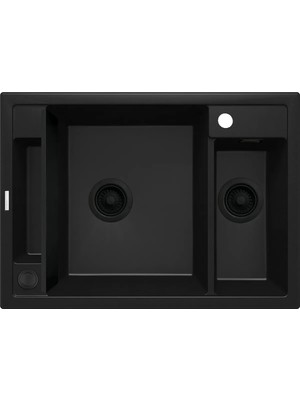 Deante Magnetıc Mat Siyah 1,5 Göz Mutfak Eviyesi ZRM_N503