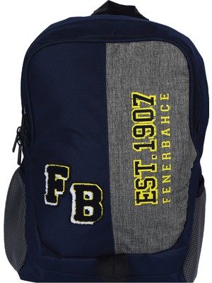 Me Çanta Fenerbahçe Peluş Logolu Çocuk ve Genç Okul Çantası - Lacivert/gri