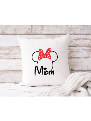 Bk Gift Disney Tasarımlı Beyaz Kırlent Yastık, Ev Hediyesi, Ev Dekorasyonu, Dekoratif Hediye-2