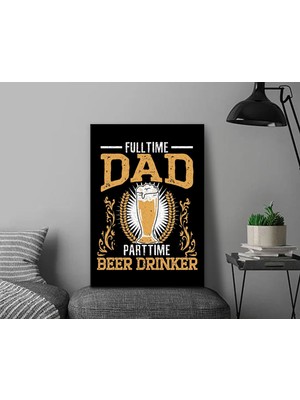 Bk Gift  Beer Tasarımlı Kanvas Tablo-18 30X50CM Ev Dekorasyonu, Ev Hediyesi