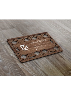 Bk Gift Kişiye Özel Logolu Ahşap Lazer Kesim Kartvizit (10 Adet)-15, Özel Ahşap Kartvizit, Kişiye Özel Kartvizit, Logolu Kartvizit, Lazer Kesim Ahşap Kartvizit