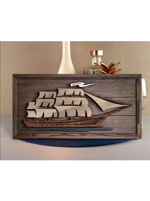 Bk Gift Özel Yapım Kabartma Figür Temalı Meşe Ağacı Ahşap Tablo, Ev Dekorasyonu, Duvar Dekoru, Ev Hediyesi-5