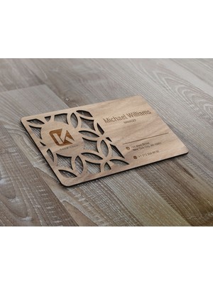 Bk Gift Kişiye Özel Logolu Ahşap Lazer Kesim Kartvizit (5 Adet)-5, Özel Ahşap Kartvizit, Kişiye Özel Kartvizit, Logolu Kartvizit, Lazer Kesim Ahşap Kartvizit