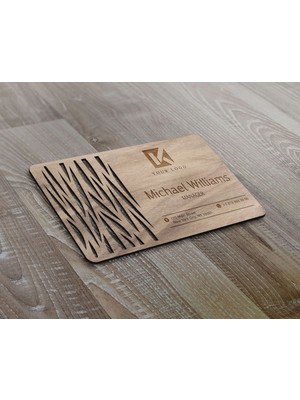 Bk Gift Kişiye Özel Logolu Ahşap Lazer Kesim Kartvizit (5 Adet)-3, Özel Ahşap Kartvizit, Kişiye Özel Kartvizit, Logolu Kartvizit, Lazer Kesim Ahşap Kartvizit