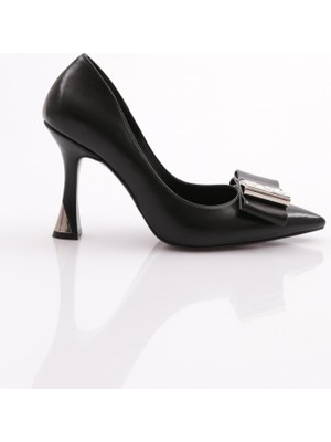 DGN 9039 Kadın Taş Detaylı Topuklu Ayakkabı