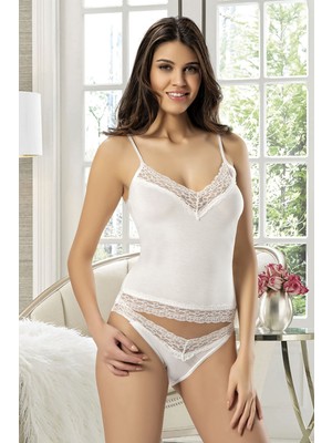 Xses 940 Kadın Atlet Külot Takım-Ekru