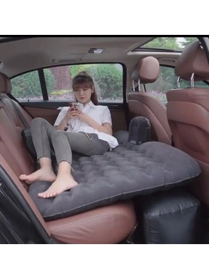 Slipt  Araç Içi Şişme Yatak Araba-Kamp Yatağı Elektrikli Pompa Tamir Kiti ve Yastıklı Yatak Seti  CKS207