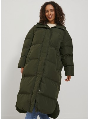 Jjxx Koyu Yeşil Kadın Mont Jxmısty Down Blend Long Puffer Otw