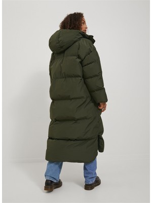 Jjxx Koyu Yeşil Kadın Mont Jxmısty Down Blend Long Puffer Otw