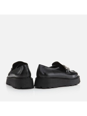 Hotiç 01AYH276450A100 Siyah Kadın Loafer