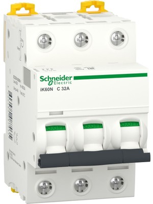 SCHNEIDER ACTi9 iK60N A9K24332 32A SİGORTA (3P, 6kA, C EĞRİSİ)