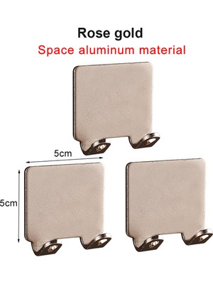 Hanyang Bir Gül Altın 3 Adet 1/2/3 Adet Yumruk Ücretsiz Tıraş Bıçağı Tutucu Erkekler Tıraş Tıraş Makinesi Depolama Kanca Duvar Rafı Banyo Jilet Raf Duvar Mutfak Aksesuarları (Yurt Dışından)