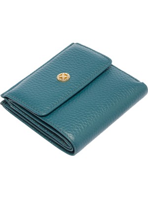 Tergan Yeşil Deri Kadın Cüzdanı 05627T9L