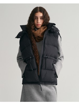Gant Kadın Siyah Relaxed Fit Fermuarlı Yelek 4700285.19