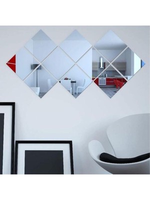 Ankara Pleksi Ayna Dekoratif Pleksi Ayna 1 mm Yapışkanlı Gümüş Renk