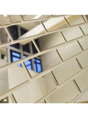 Ankara Pleksi Ayna Dekoratif Pleksi Ayna 1mm Yapışkanlı 30X30 cm Gümüş Renk