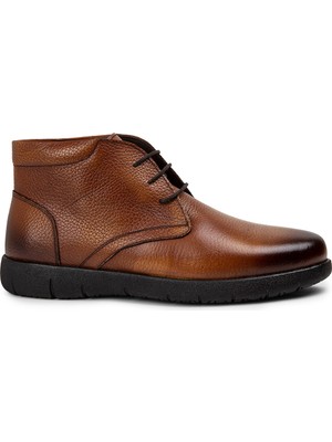Deery Hakiki Deri Taba Rengi Erkek Bot - 01970MTBAC01