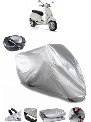 Vespa Sprint 50 Arka Çanta Uyumlu Motosiklet Brandası Lüx Kalite Kalın Yüksek Kalite