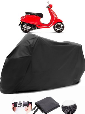 Vespa Sprint 125 Siyah Motosiklet Branda Su Geçirmez Dayanıklı Kumaş