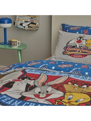 Karaca Home Looney Tunes Team CHAMPS %100 Pamuk Tek Kişilik Nevresim Takımı