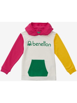 United Colors Of Benetton Kız Çocuk Kapüşonlu Sweatshirt