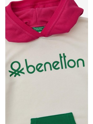 United Colors Of Benetton Kız Çocuk Kapüşonlu Sweatshirt