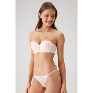 Pierre Cardin 4034 Carlına Balenli Straplez Desteksiz Sütyen Takımı