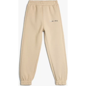 Basic Jogger Eşofman Altı Cepli Beli Bağlamalı Şardonlu