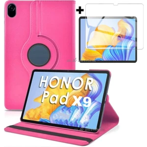 M.TK Moveteck Huawei Honor X9 11.5 Inç Kılıf 360 Dönebilen Standlı Kapaklı Tablet Kılıfı + Ekran Koruyucu 2in1 Zırh Set