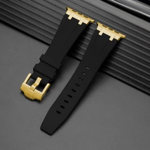 Psgt apple Watch 42 44 45 49 mm Kordon Metal Bağlantılı Silikon Kordon 89 1/2/3/4/5/6/se/se2/7/8/9/ultra Luxplus 2025